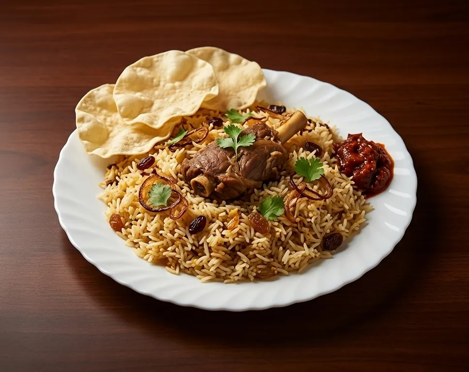 Kerala-style Beef Biryani at Malabar Kitchen in Peterborough, ON
